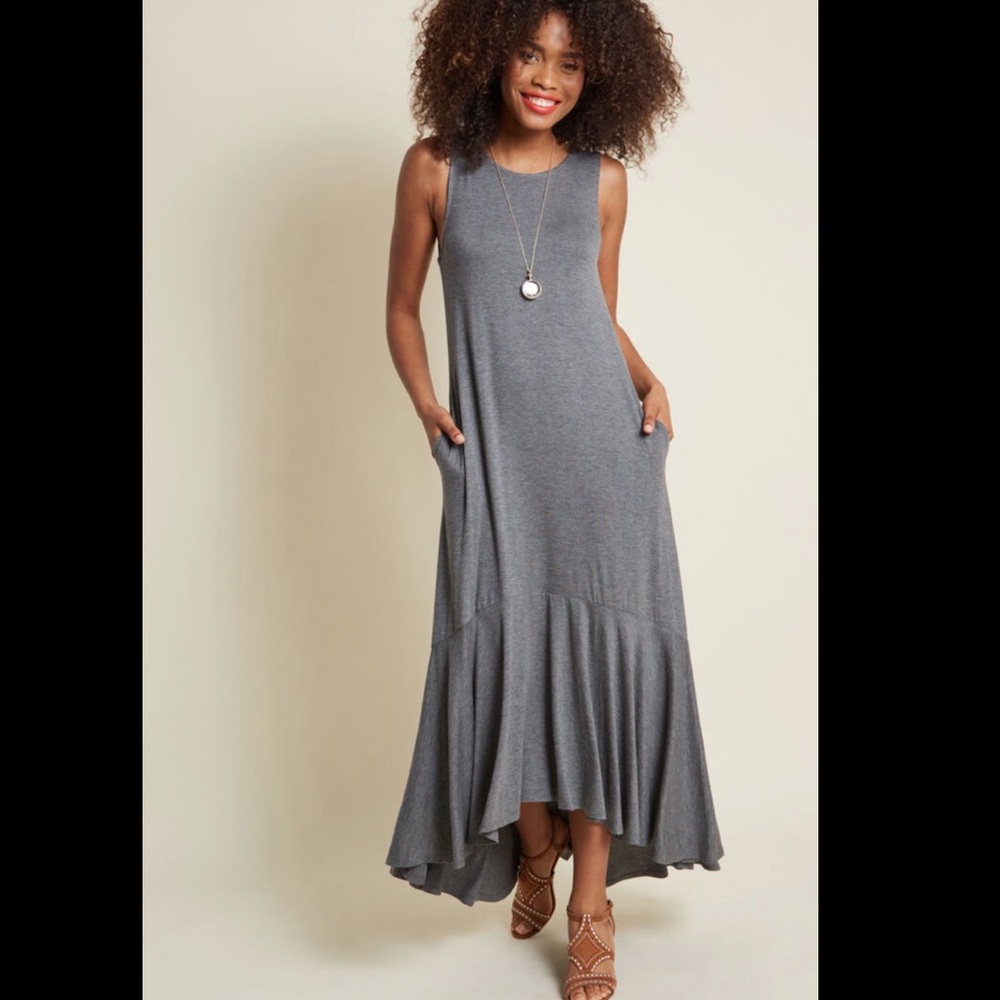 Fearlessly Flowy Knit Maxi Dress L